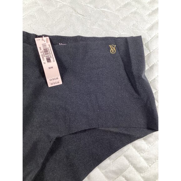 Victorias Secret Womens Cheeky Briefs Underwear Mid- rise Fit Seamless Black M - Picture 2 of 5